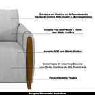 Kit 2 Poltronas Decorativas Pés Madeira Maceió Veludo Cinza G