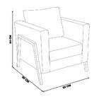 Kit 2 Poltronas Decorativas Pés Madeira Mucari Linho Bege - G