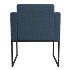 Kit 2 Poltronas Decorativas Pés Metálicos Anita Linho 765 F02