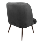 Kit 2 Poltronas Decorativas Pés Palito Chocolate Dortmund Vel