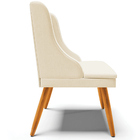 Kit 2 Poltronas Decorativas Pés Palito De Madeira Firenze Lin