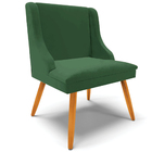 Kit 2 Poltronas Decorativas Pés Palito De Madeira Firenze Vel