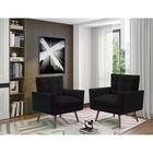 Kit 2 Poltronas Decorativas Pes Palito Gm Milani Store