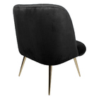 Kit 2 Poltronas Decorativas Pés Palito Gold Dortmund Veludo P