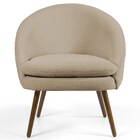 Kit 2 Poltronas Decorativas Pés Palito Rafa C-129 Linho Tress