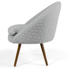 Kit 2 Poltronas Decorativas Pés Palito Rafa D-315 Linho Tress