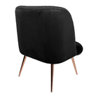 Kit 2 Poltronas Decorativas Pés Palito Rosê Gold Dortmund Vel