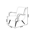 Kit 2 Poltronas Decorativas Pés Preto Vecchia Veludo Rosa - G