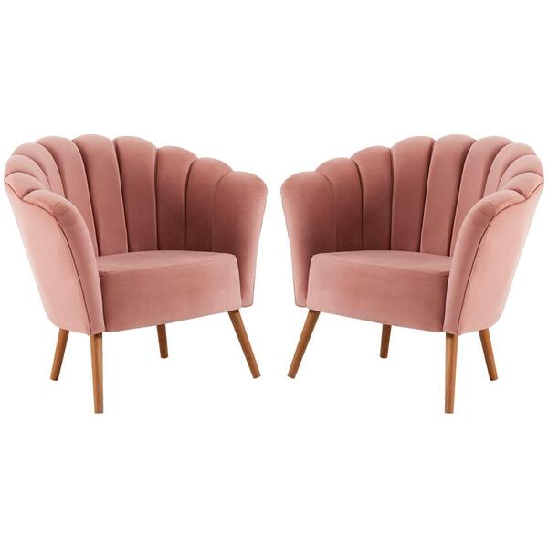 Kit 2 Poltronas Decorativas Pes Tauari 7048 Veludo Dmobiliario