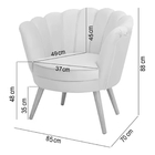 Kit 2 Poltronas Decorativas Pétala De Flor Para Esmalteria Ve