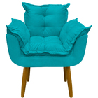 Kit 2 Poltronas Decorativas Reforçada para Sala Alice para Re