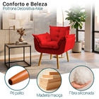 Kit 2 Poltronas Decorativas Reforçada para Sala Alice para Re