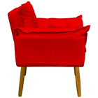 Kit 2 Poltronas Decorativas Reforçada para Sala Alice para Re