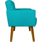 Kit 2 Poltronas Decorativas Reforçadas  Para Sala Hope Suede