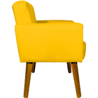 Kit 2 Poltronas Decorativas Reforçadas  Para Sala Hope Suede