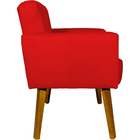 Kit 2 Poltronas Decorativas Reforçadas  Para Sala Hope Suede