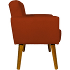 Kit 2 Poltronas Decorativas Reforçadas  Para Sala Hope Suede