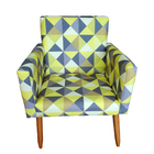 Kit 2 Poltronas Decorativas Reforçadas Para Sala Nina Estampa