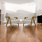 Kit 2 Poltronas Decorativas Reforçadas Shine Para Sala Recepç