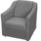 Kit 2 Poltronas Decorativas Resistentes Para Sala Suede Cinza