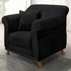 Kit 2 Poltronas Decorativas Retro Polo Veludo Ezz