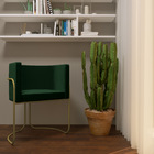 Kit 2 Poltronas Decorativas Romênia Pés De Aço Algodão Eco Ve