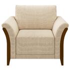 Kit 2 Poltronas Decorativas Sala De Estar 102cm Pés Madeira R