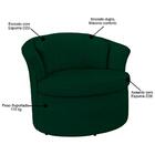 Kit 2 Poltronas Decorativas Sala De Estar 93cm Redonda Rubia