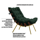 Kit 2 Poltronas Decorativas Sala De Estar Abel Base De Madeir