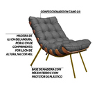 Kit 2 Poltronas Decorativas Sala De Estar Abel Base De Madeir