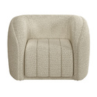 Kit 2 Poltronas Decorativas Sala De Estar Adam Boucle Bege G4