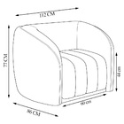 Kit 2 Poltronas Decorativas Sala De Estar Adam Veludo Bege G4