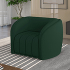 Kit 2 Poltronas Decorativas Sala De Estar Adam Veludo Verde G