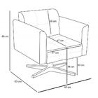 Kit 2 Poltronas Decorativas Sala De Estar Ana Marrom