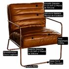 Kit 2 Poltronas Decorativas Sala De Estar Base De Ferro Mali