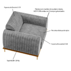 Kit 2 Poltronas Decorativas Sala De Estar Base De Madeira Eur