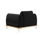 Kit 2 Poltronas Decorativas Sala De Estar Base De Madeira Eur