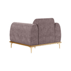 Kit 2 Poltronas Decorativas Sala De Estar Base De Madeira Eur