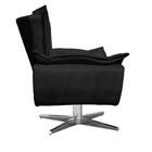 Kit 2 Poltronas Decorativas Sala De Estar Base Giratória Crom