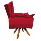 Kit 2 Poltronas Decorativas Sala De Estar Base Giratória Made