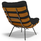 Kit 2 Poltronas Decorativas Sala De Estar Costela L02 Suede P