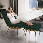 Kit 2 Poltronas Decorativas Sala De Estar Costela L02 Suede V