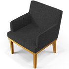 Kit 2 Poltronas Decorativas Sala De Estar E Recepção Base Mel