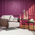 Kit 2 Poltronas Decorativas Sala De Estar Martin Com Almofada