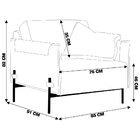 Kit 2 Poltronas Decorativas Sala De Estar Martin Com Almofada