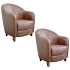 Kit 2 Poltronas Decorativas Sala De Estar Pés Madeira Kairós