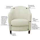 Kit 2 Poltronas Decorativas Sala De Estar Pés Madeira Kairós