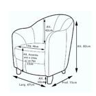 Kit 2 Poltronas Decorativas Sala De Estar Pés Madeira Kairós