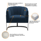 Kit 2 Poltronas Decorativas Sala De Estar Recepção Mavie Base