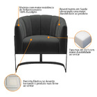 Kit 2 Poltronas Decorativas Sala De Estar Recepção Mavie Base